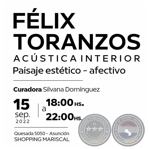 ACÚSTICA INTERIOR - Artista: Félix Toranzos - Jueves, 15 de Septiembre de 2022